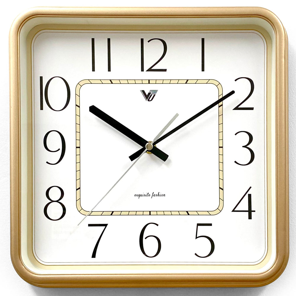 Victory Aldwin Square Wall Clock Gold 31cm CJK-2477-GOL 1