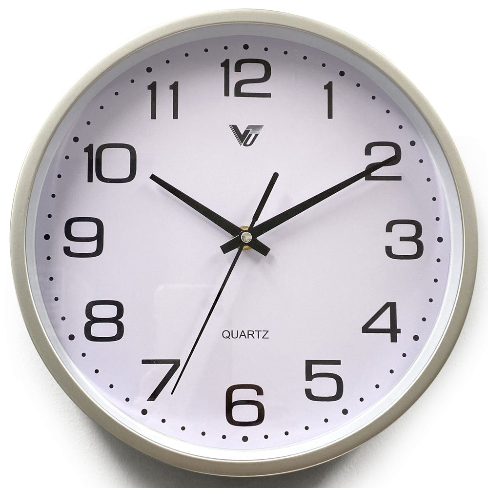 Victory Chester Classic Wall Clock Taupe 21cm CWH-6966-Silver 1