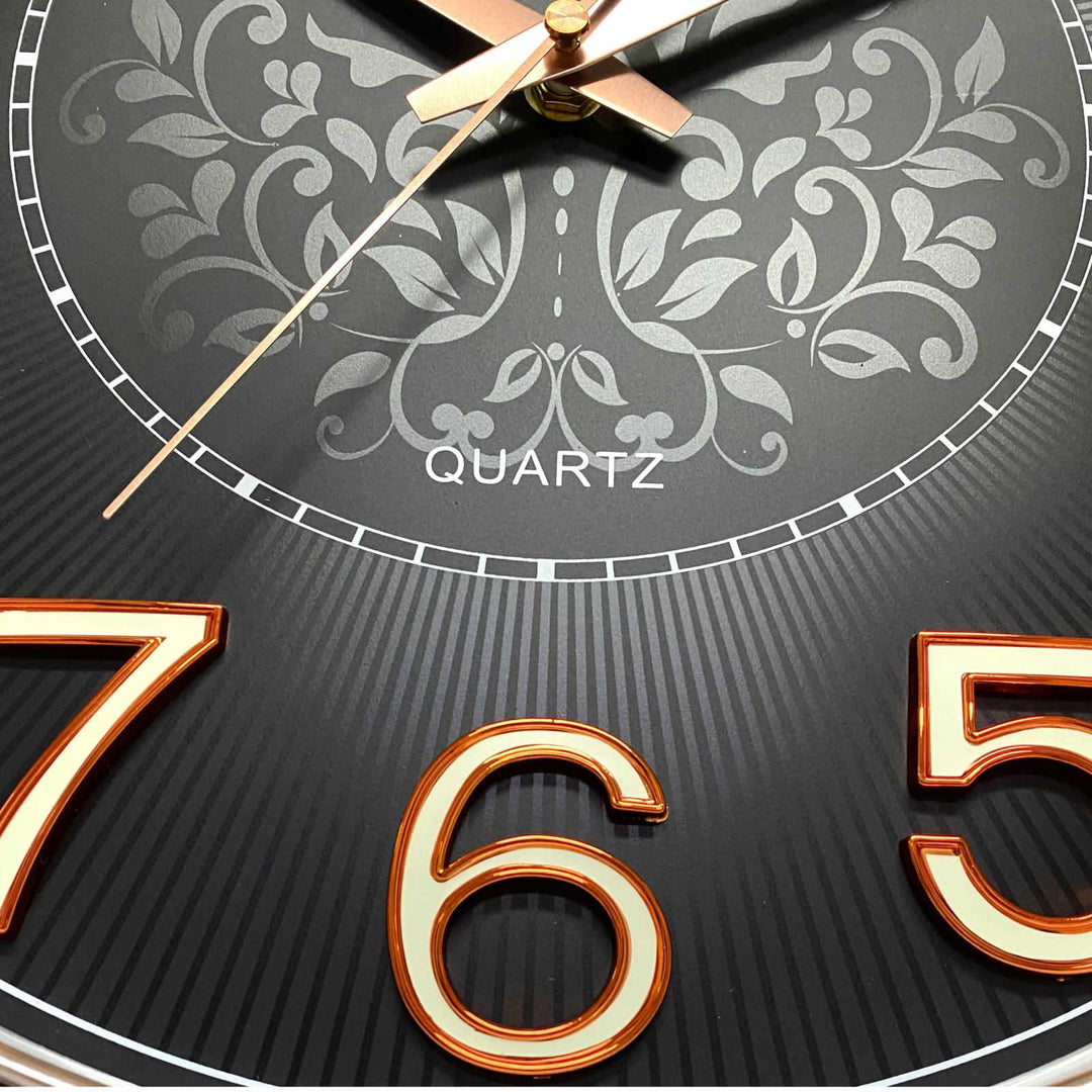 Victory Leopold Luminous and 3D Numbers Wall Clock Black 38cm CCJ-3013B 6