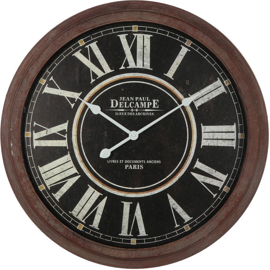 Vintage Style Rustic Delcampe Wall Clock 70cm 56003CLK 1