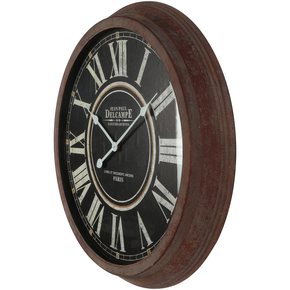 Vintage Style Rustic Delcampe Wall Clock 70cm 56003CLK 2