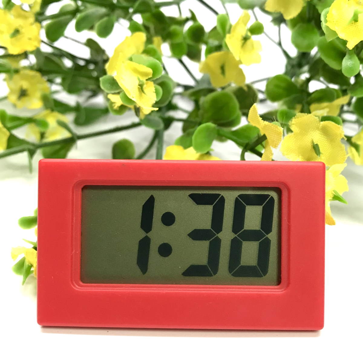 Checkmate Barker Mini Travel Digital Desk Clock Red 6cm VGW-614-RED 1