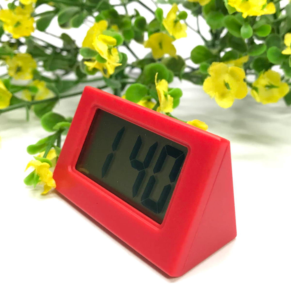 Checkmate Barker Mini Travel Digital Desk Clock Red 6cm VGW-614-RED 2