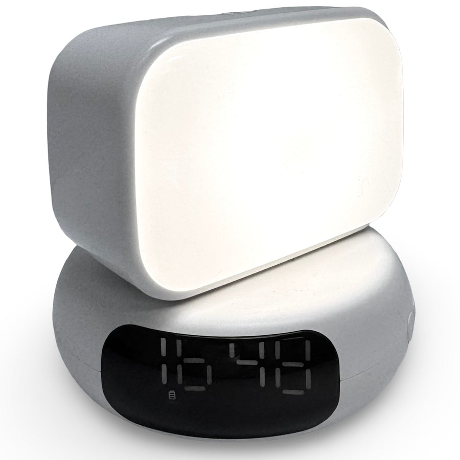 Checkmate Luma USB LED Touch Light Bluetooth Speaker FM Radio Alarm Clock 9cm VGW-666 1