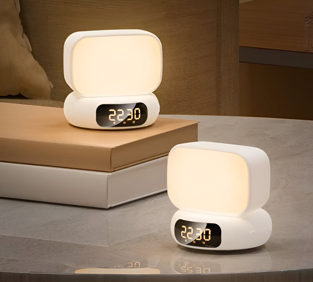 Checkmate Luma USB LED Touch Light Bluetooth Speaker FM Radio Alarm Clock 9cm VGW-666 2