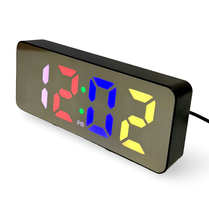 Checkmate Otto USB Powered Rainbow Digital LED Alarm Clock 15cm VGW-3821 1