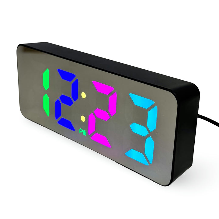 Checkmate Otto USB Powered Rainbow Digital LED Alarm Clock 15cm VGW-3821 10