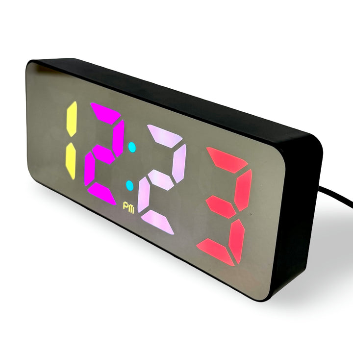 Checkmate Otto USB Powered Rainbow Digital LED Alarm Clock 15cm VGW-3821 11