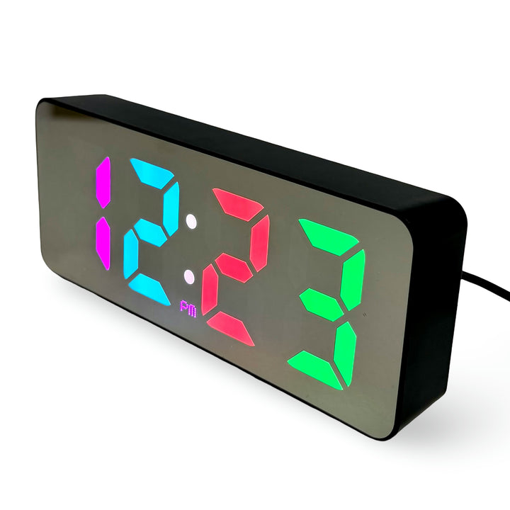 Checkmate Otto USB Powered Rainbow Digital LED Alarm Clock 15cm VGW-3821 12