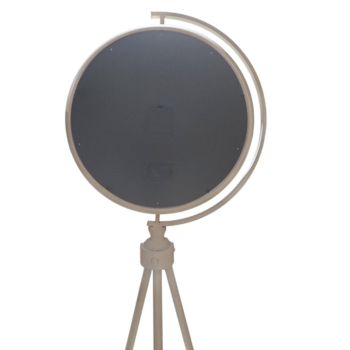 Chilli Decor Magellan Map Cream Metal Tripod Moving Gears Floor Clock 192cm TQ-E208 4
