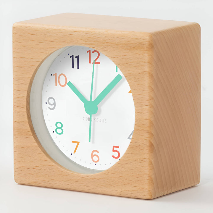 Clocksicle Rainbow Silent Wood Alarm Clock 9cm 9RBWDMT 2