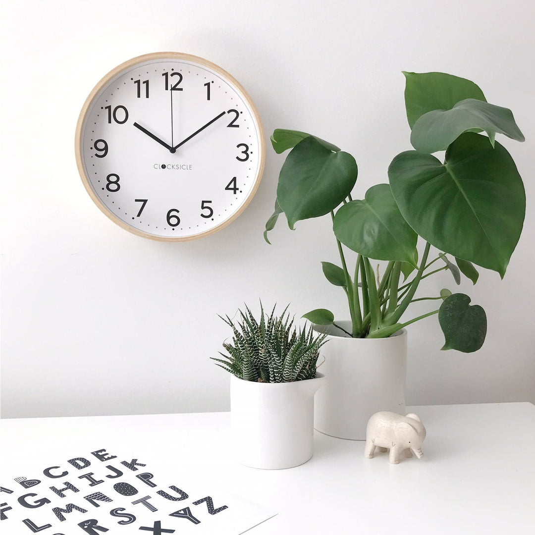 Clocksicle Silent Wood Wall Clock Black Lifestyle1