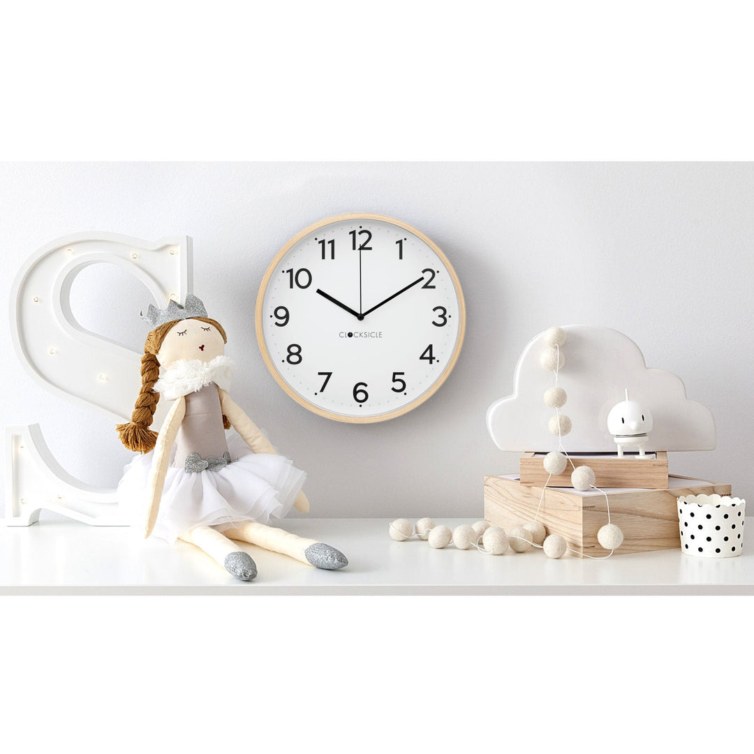 Clocksicle Silent Wood Wall Clock Black Lifestyle3