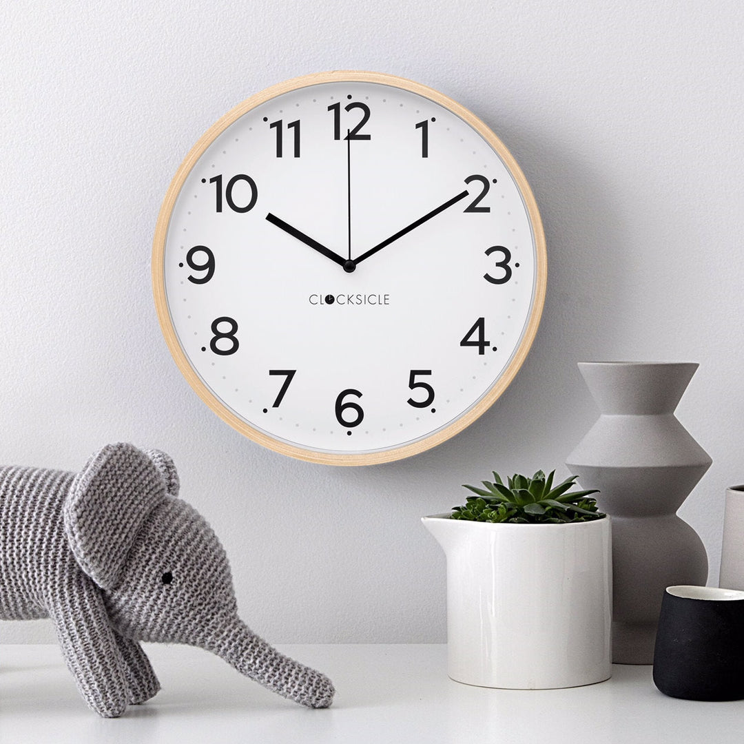 Clocksicle Silent Wood Wall Clock Black Lifestyle4