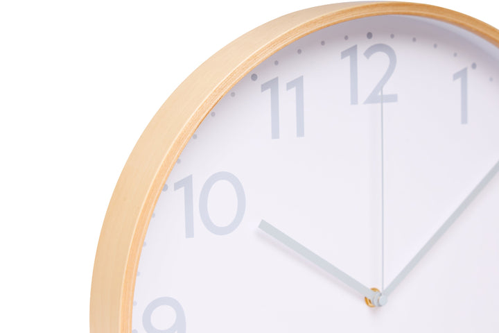 Clocksicle Silent Wood Wall Clock Grey 40cm CC-40-GREY Zoom #size_40cm