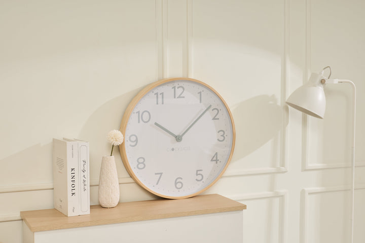 Clocksicle Silent Wood Wall Clock Grey 50cm CC-50-GREY 4 #size_50cm