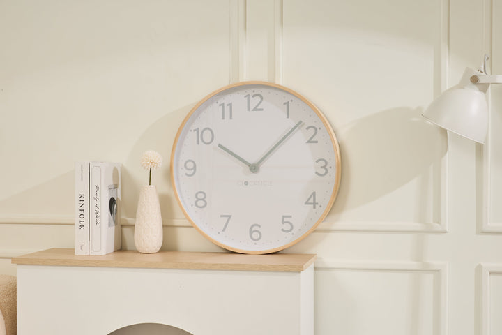 Clocksicle Silent Wood Wall Clock Grey 50cm CC-50-GREY 6 #size_50cm