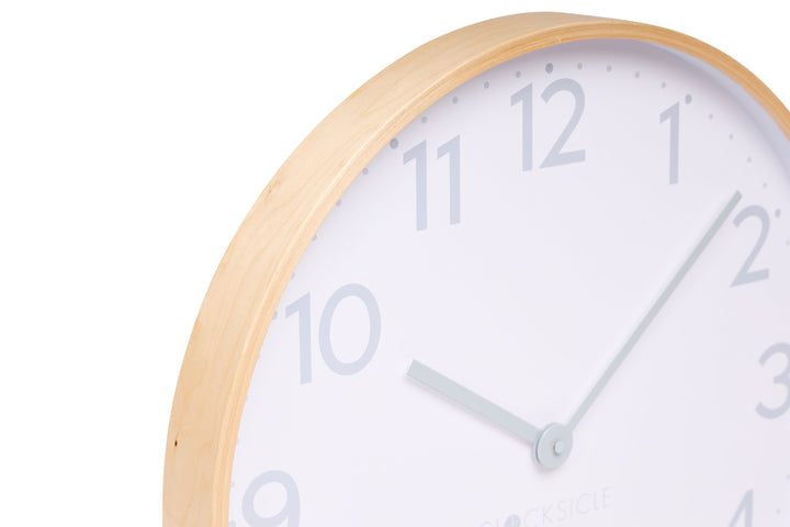 Clocksicle Silent Wood Wall Clock Grey 50cm CC-50-GREY Zoom #size_50cm