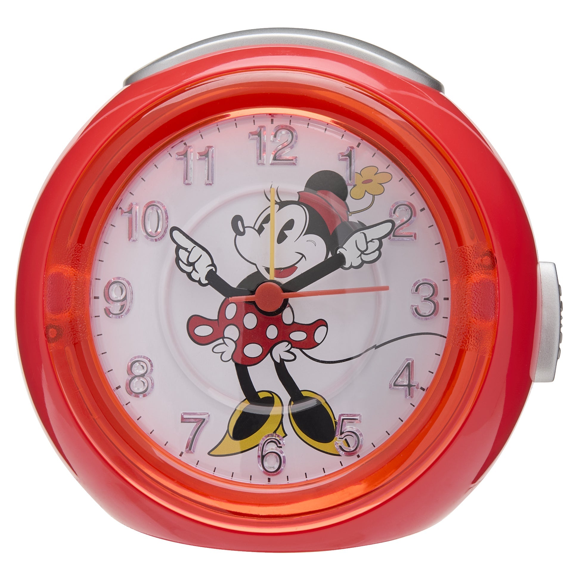 Buy Disney Minnie Mouse Musical Alarm Clock Red 12cm Online Oh Clocks