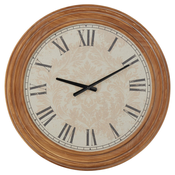 High ST Borrowed Time Wood Roman Numeral Wall Clock 60cm 90331CLK 1