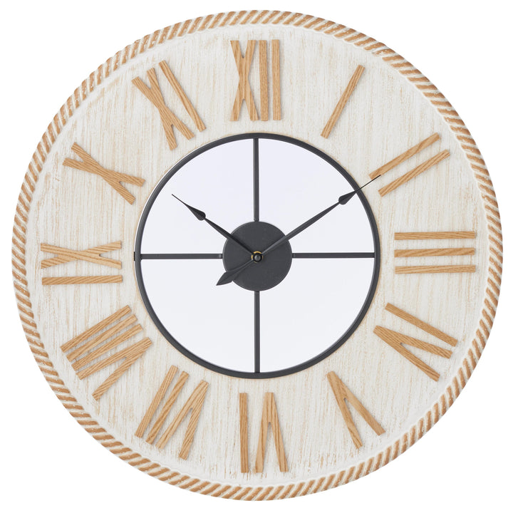 High ST Hampton Cut Out Wood Roman Numeral Wall Clock 60cm 56029CLK 1