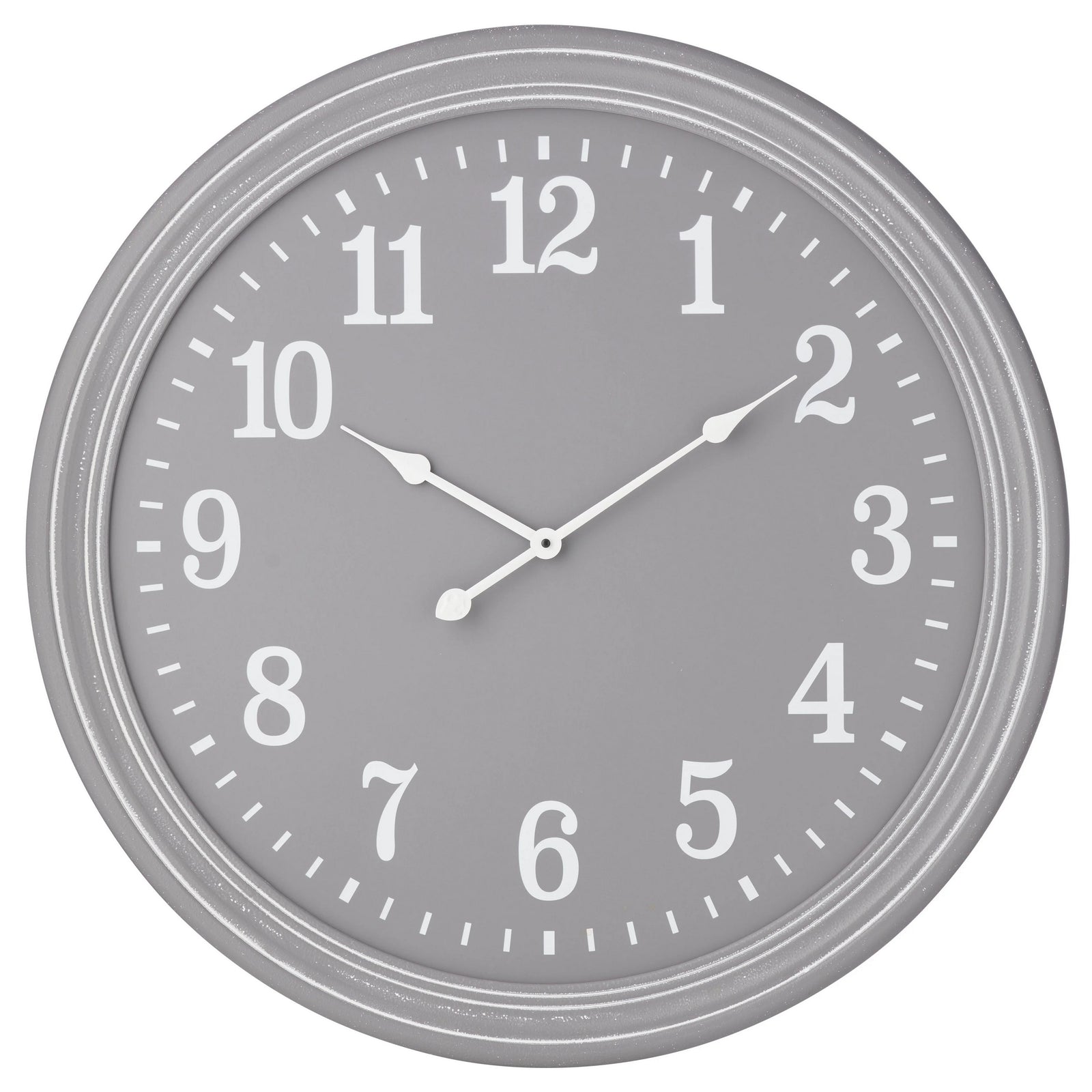 High ST Never Too Late Oversized Grey Wood Wall Clock 80cm 90330CLK 1