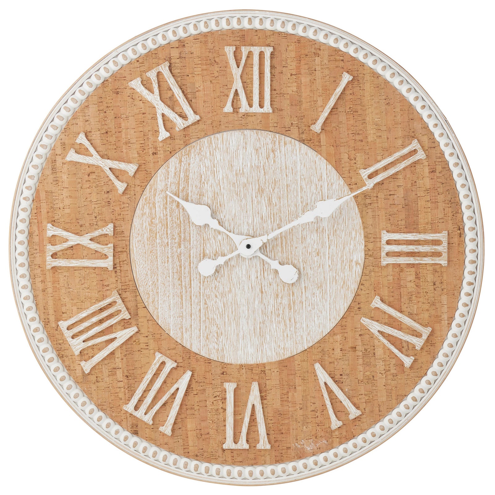 High ST Time Will Tell Rope Trim Wood Wall Clock 70cm 90326CLK 1
