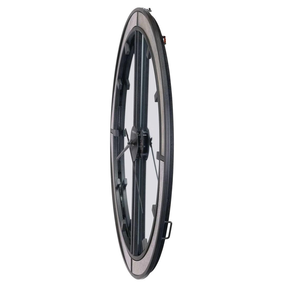 Howard Miller Abril Wrought Iron Skeleton Mirror Wall Clock 76cm 625767 3
