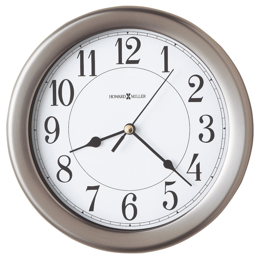 Howard Miller Aries Brushed Nickel Finished Wall Clock 22cm 625283 1