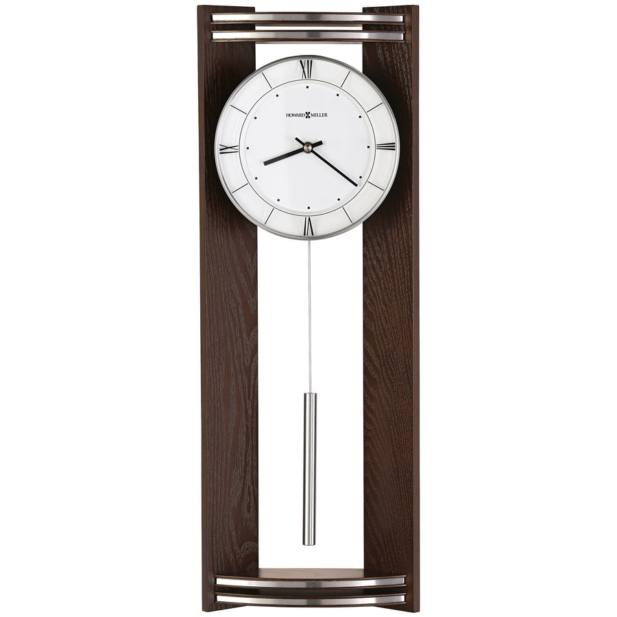 Howard Miller Deco Wooden Pendulum Wall Clock Black Coffee 60cm 625695 1