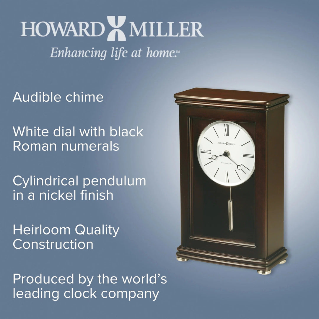 Howard Miller Lenox Pendulum Westminster Chime Mantel Clock 36cm 635233 6
