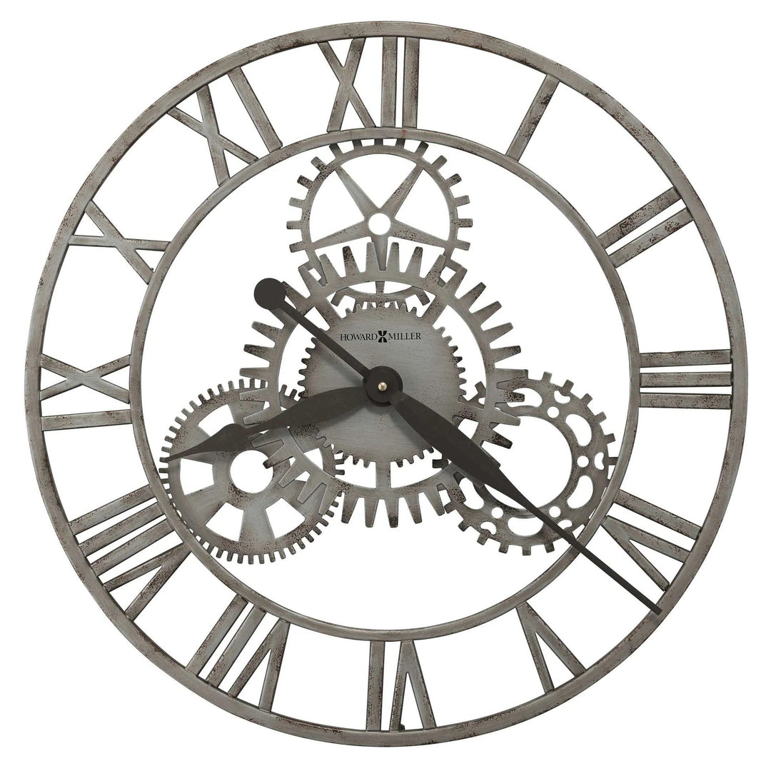Howard Miller Sibley Iron Roman Skeleton Fixed Gears Wall Clock 51cm 625687 1