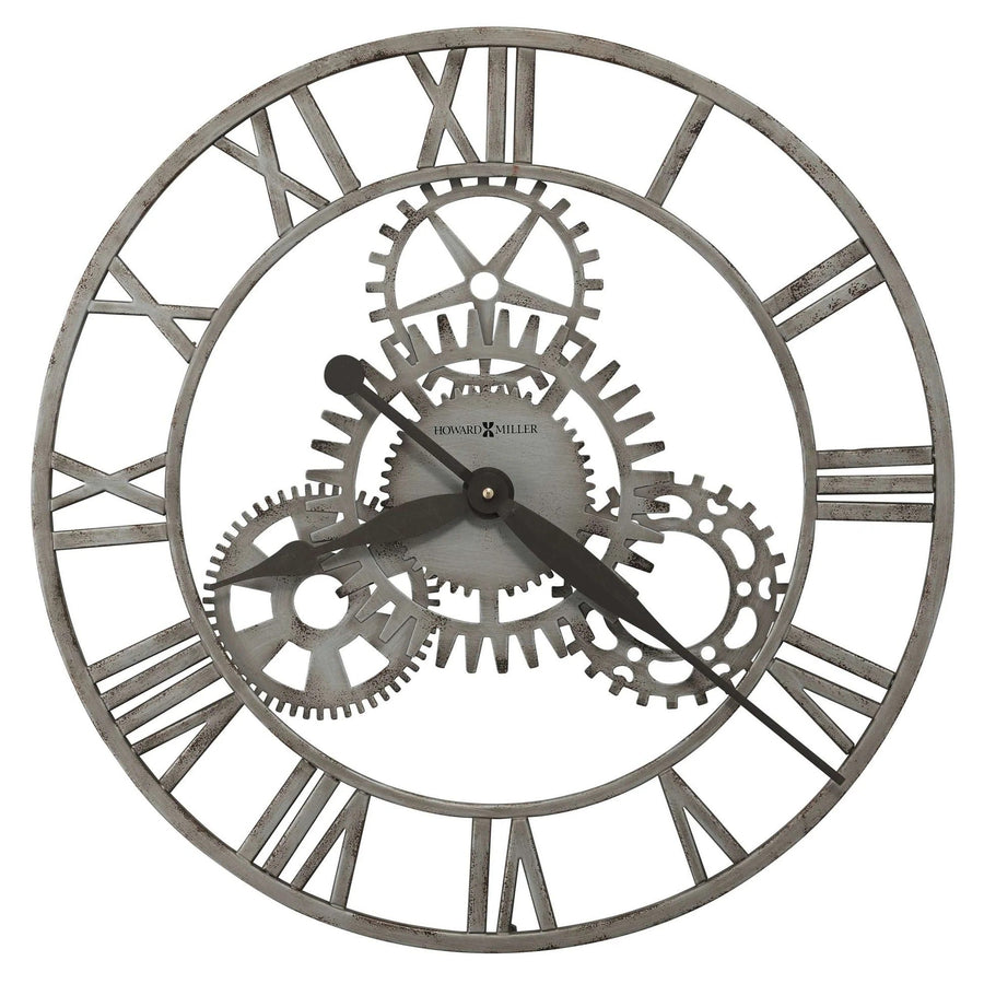 Howard Miller Sibley Iron Roman Skeleton Fixed Gears Wall Clock 51cm 625687 1