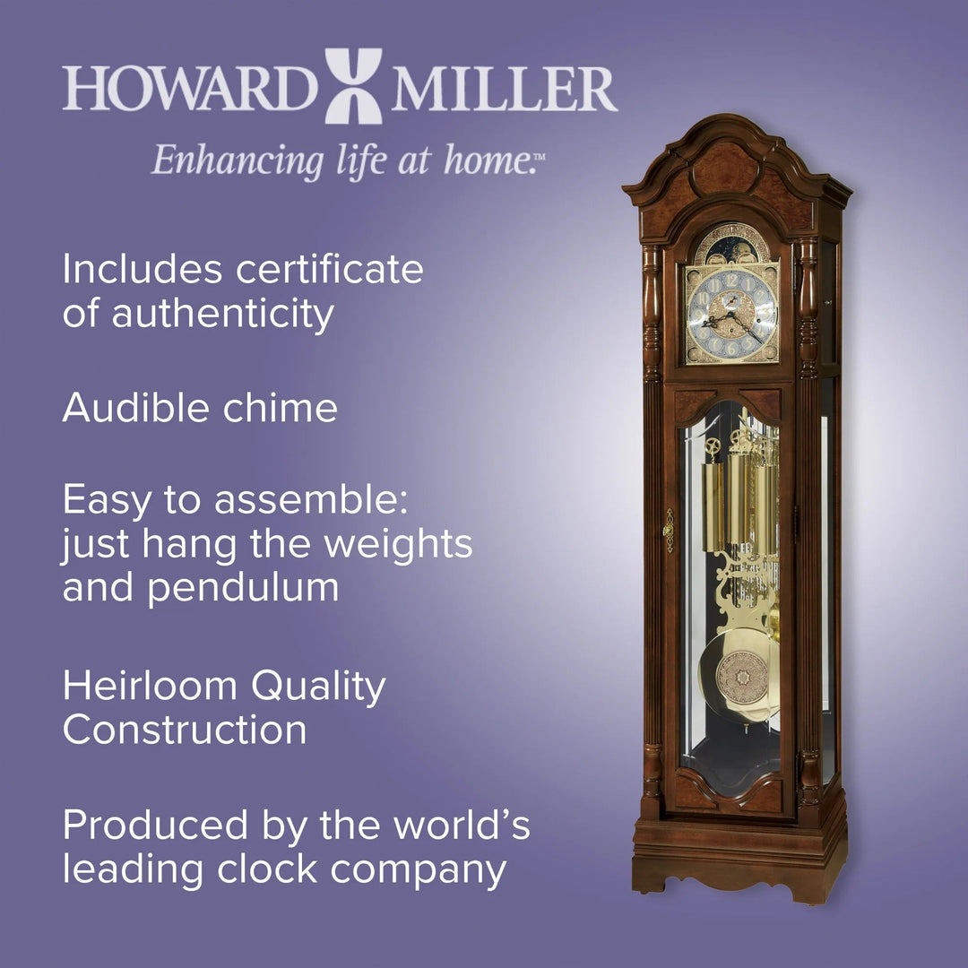 Howard Miller Wilford Westminster Chime Grandfather Clock 211cm 611226 3