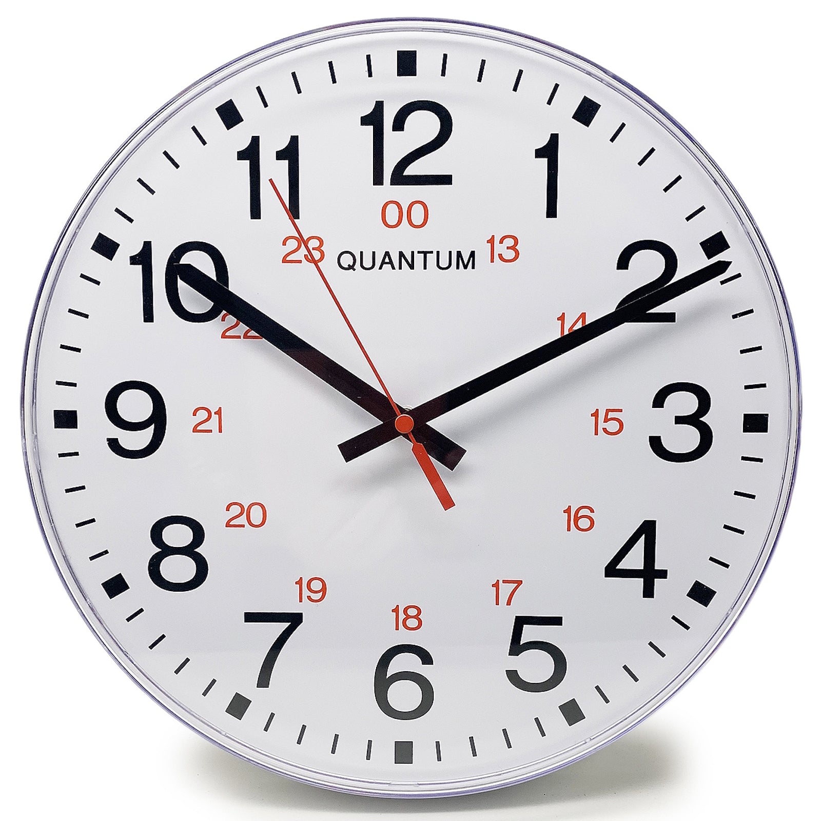Jadco 24 Hour Analogue Convex Lens Wall Clock, 30cm 6201 1
