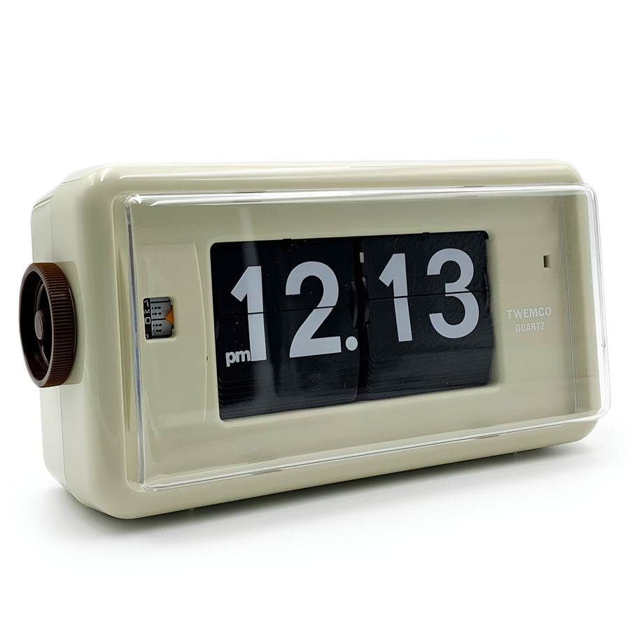 Jadco Flip Card Rotating Dial Alarm Wall and Desk Clock Beige 20cm AL30-Beige 2