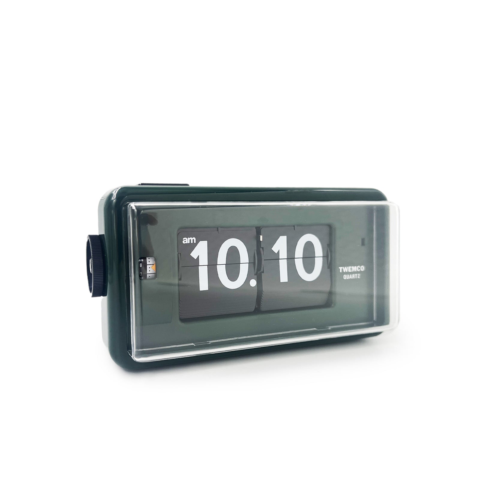 Jadco Flip Card Rotating Dial Alarm Desk Clock, Green, 20cm