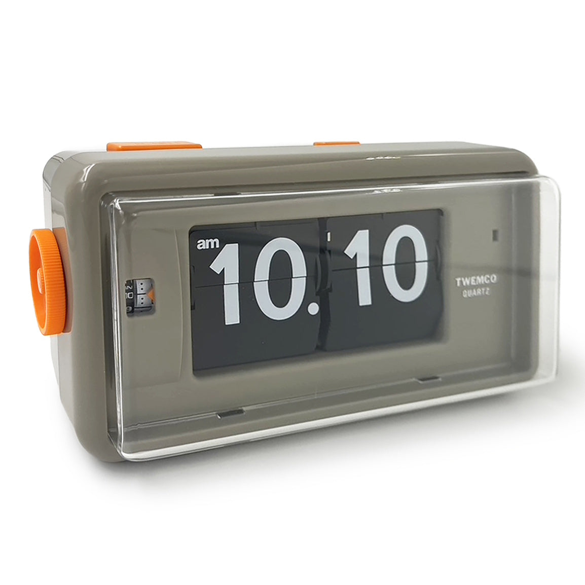 Jadco Flip Card Rotating Dial Alarm Wall and Desk Clock Grey 20cm AL30-Grey