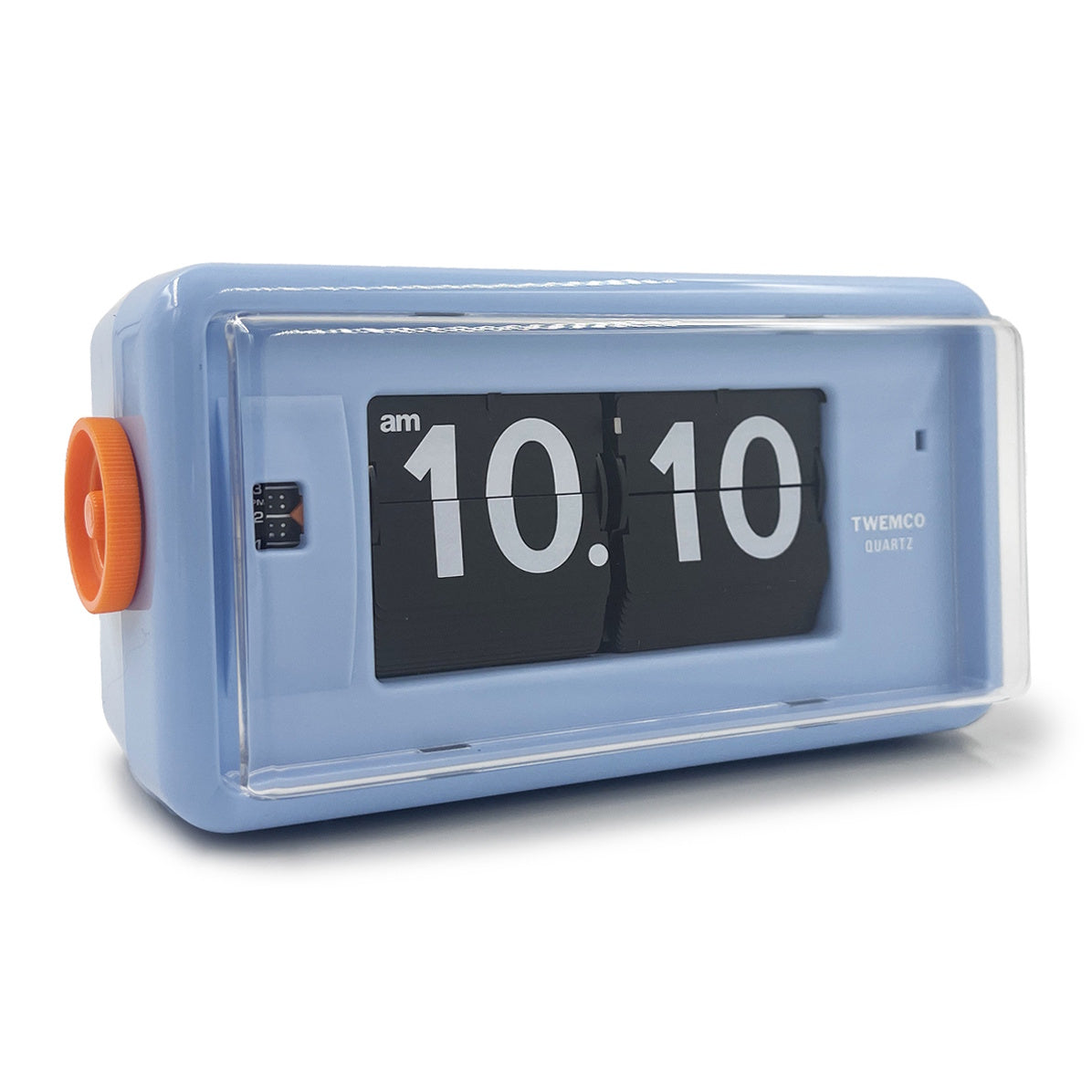 Jadco Flip Card Rotating Dial Alarm Wall and Desk Clock Light Blue 20cm AL30-LightBlue