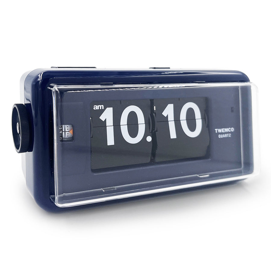 Jadco Flip Card Rotating Dial Alarm Wall and Desk Clock Navy 20cm AL30-NavyBlue