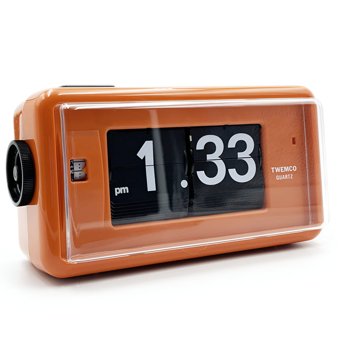 Jadco Flip Card Rotating Dial Alarm Wall and Desk Clock Orange 20cm AL30-Orange 3