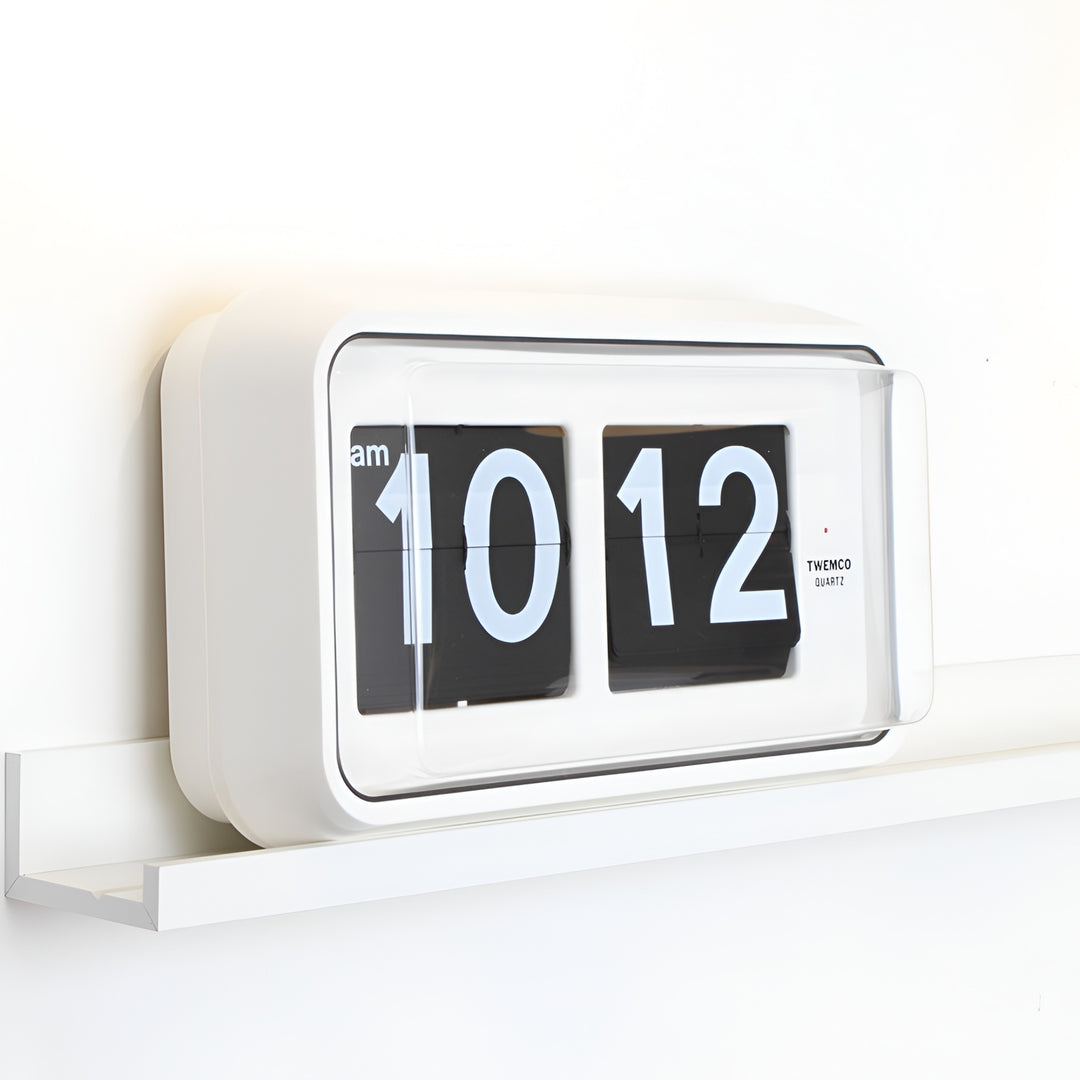 Jadco Jumbo Digital Flip Card Wall and Desk Clock 12hr White 48cm BQ10012HR New Image 