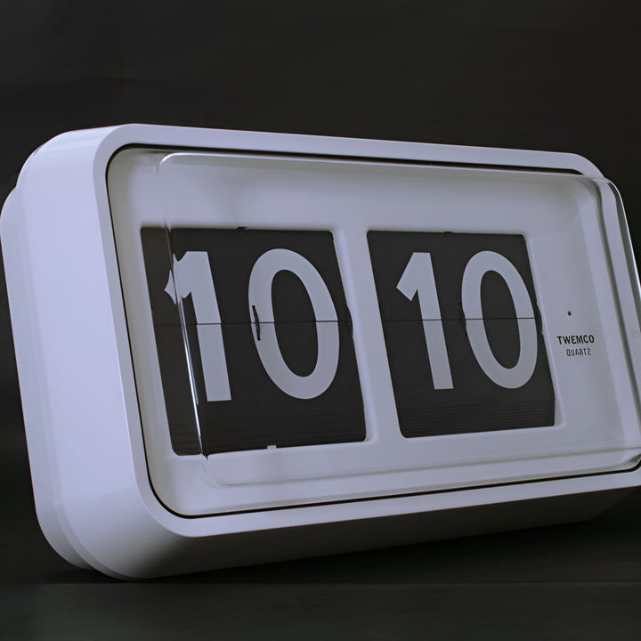 Jadco Jumbo Digital Flip Card Wall and Desk Clock 12hr White 48cm BQ10012HR New 2 Image 