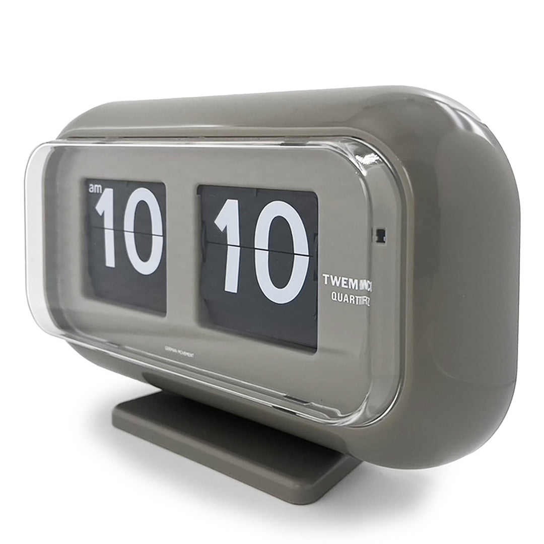 Jadco Wolly Digital Flip Card Wall and Desk Clock Grey 23cm QT35