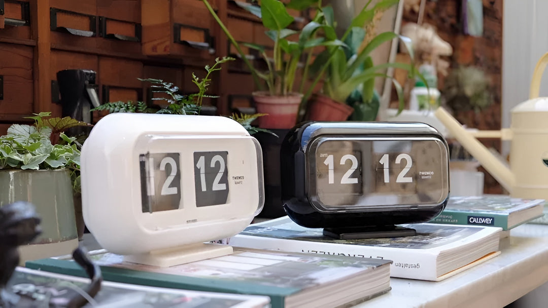 Jadco Wolly Digital Flip Card Wall and Desk Clock White 23cm QT35 14