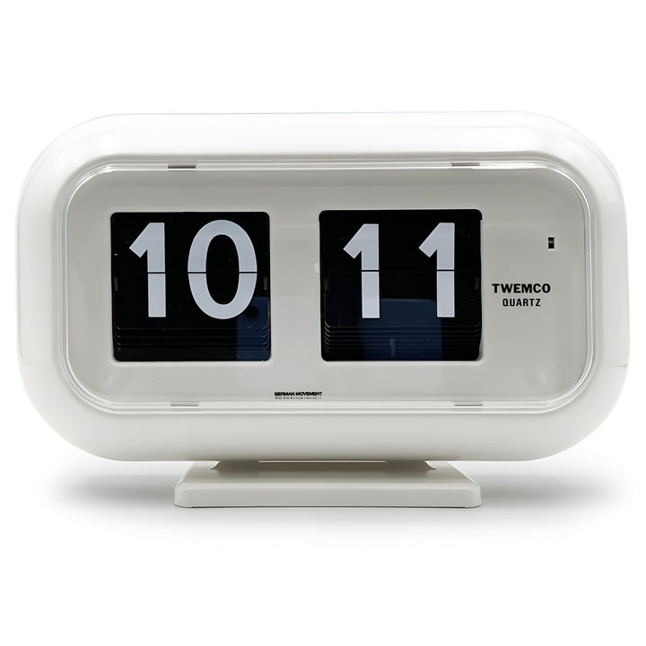 Jadco Wolly Digital Flip Card Wall and Desk Clock White 23cm QT35 2