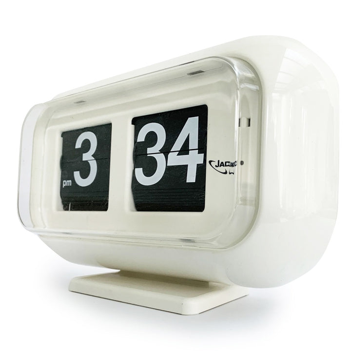 Jadco Wolly Digital Flip Card Wall and Desk Clock White 23cm QT35 3