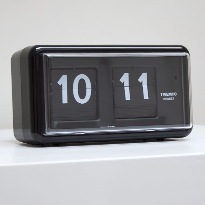 Jadco Wylie Compact Digital Flip Card Wall and Desk Clock Black 20cm QT30-Black New 5