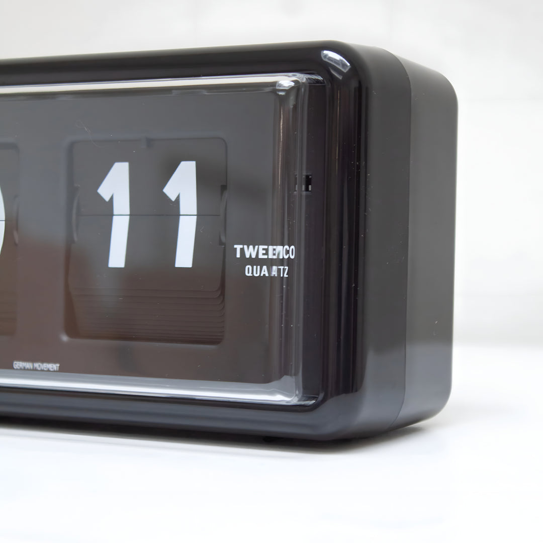 Jadco Wylie Compact Digital Flip Card Wall and Desk Clock Black 20cm QT30-Black New 4