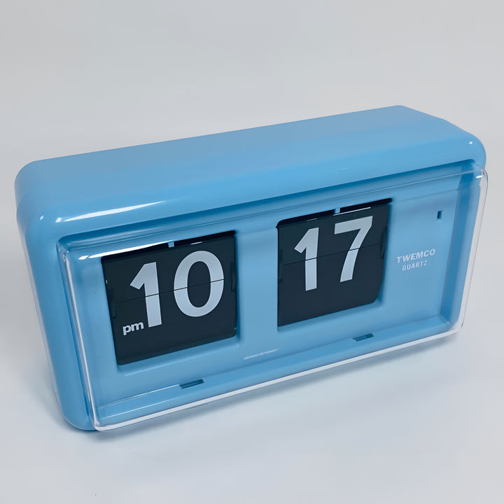 Jadco Wylie Compact Digital Flip Card Wall and Desk Clock Blue 20cm QT30-LightBlue New 2